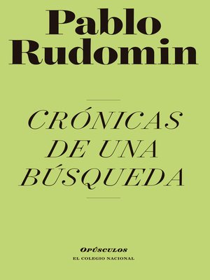 cover image of Crónicas de una búsqueda